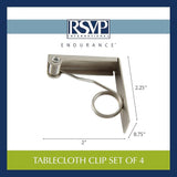 Tablecloth Clips BBQ RSVP Metal