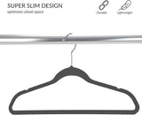 Velvet Kids Hangers 10pk Black Simplify