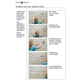Shower Curtain Rod in Black | 43 x 75 Inches | InterDesign