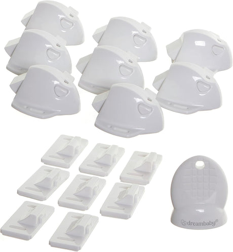 Adhesive Magnet Lock 8 Lock & 1 Key Dream Baby
