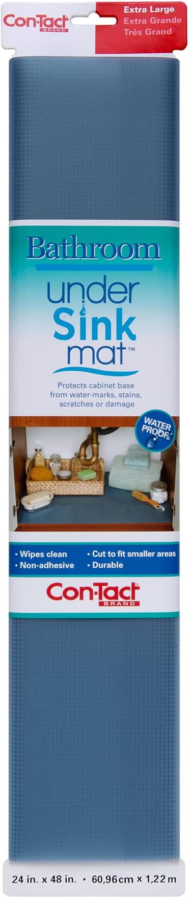 Under Sink Mat Blue Contact