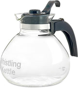 Glass Whistling Tea Kettle | 12-Cup | Cafe Brew Collection