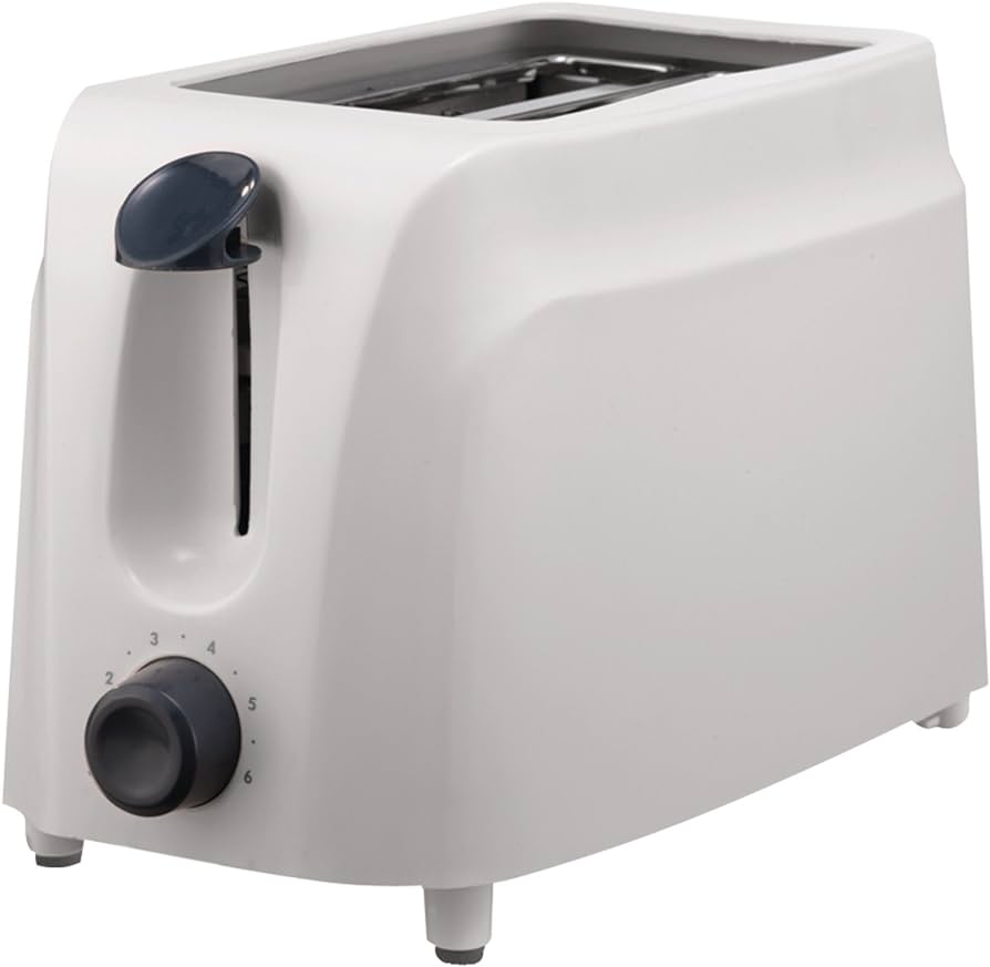 2 Slice Toaster White Brentwood