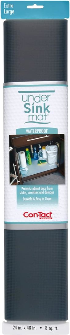 Under‑Sink Mat Non‑Adhesive | Grey | 24″ × 48″ | Con‑Tact