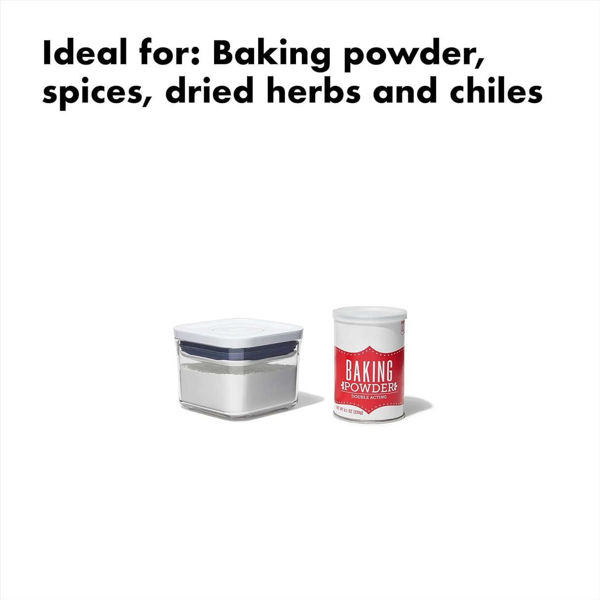 OXO POP Container 2.0 | Clear Small Square Mini | Good Grips | 0.4QT