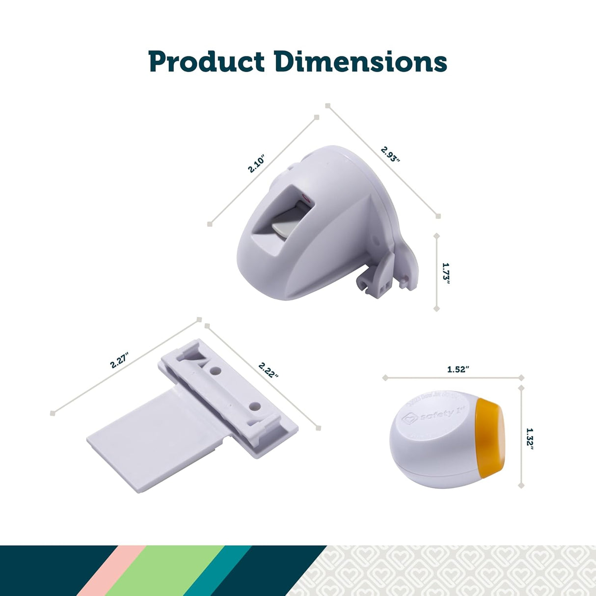 Adhesive Magnetic Lock 2PK 1 Key
