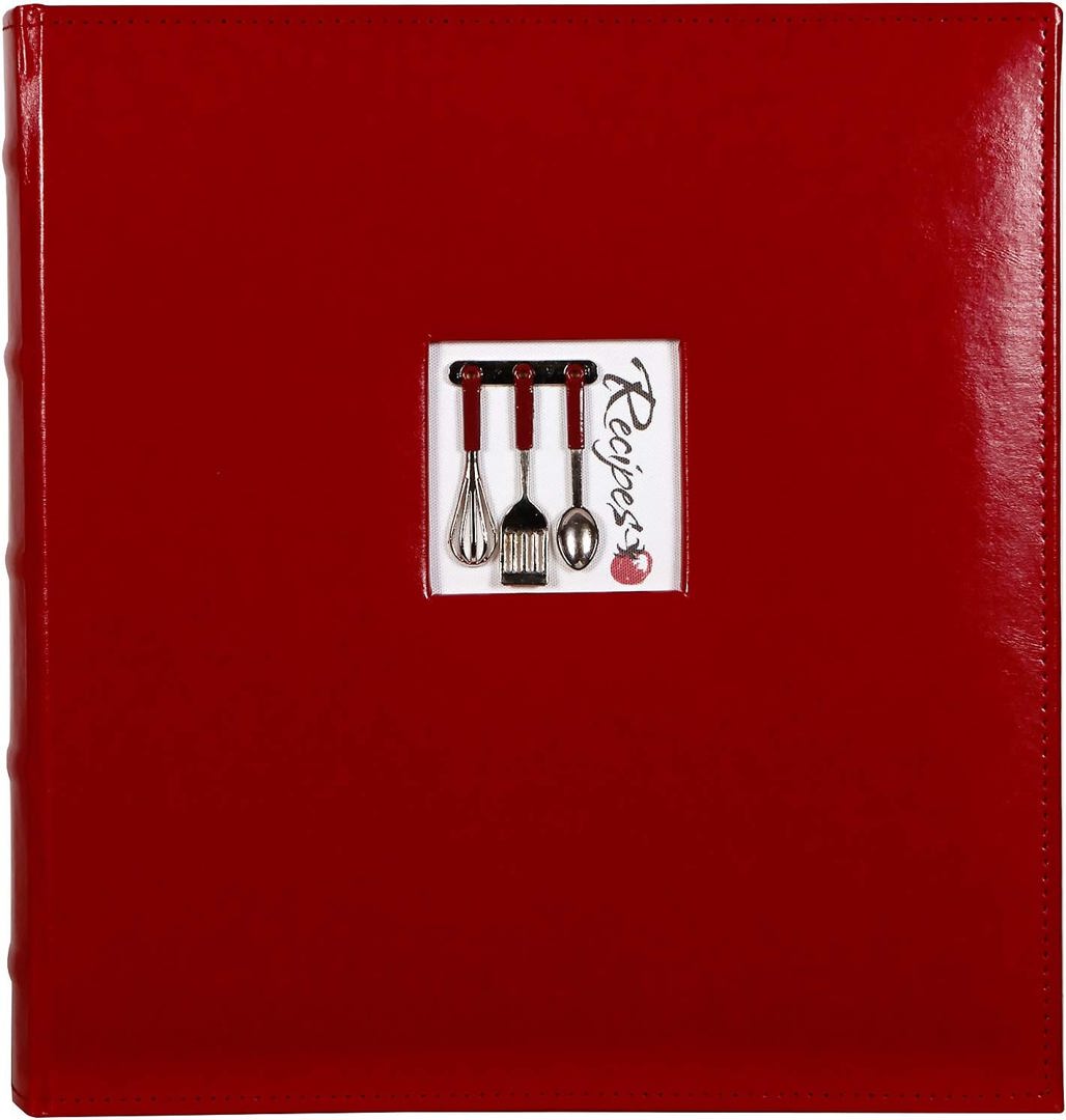 Deluxe Recipe Book Red C.R.Gibson