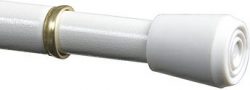 Tension Rod 7/16" White 18"-28"