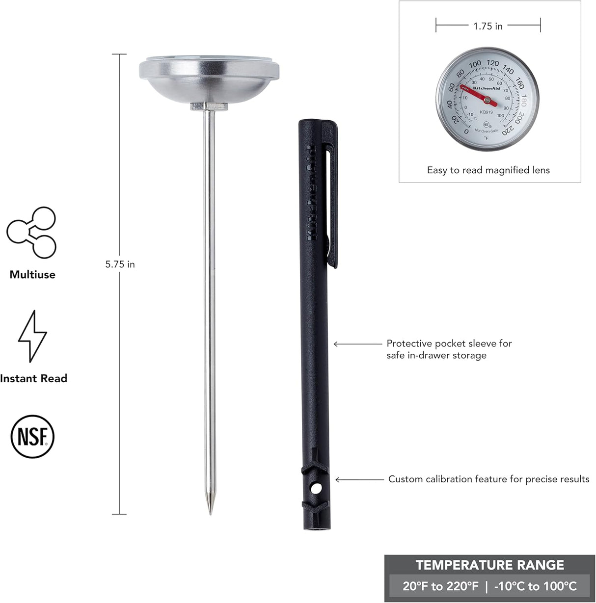 Analog Instant Read Food And Meat Thermometer Taylor