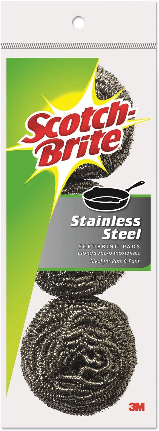 Stainless Steel Brush 3pk Scotch Brite