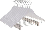 Wooden Skirt Hangers White 5pk Quality Hangers