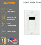 7 DAY DIGITAL IN WALL TIMER SUNLITE