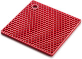 Honeycomb Trivet | Silicone | Red | 500 °F | HIC Kitchen