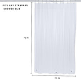 Shower Curtain Liner | 70” x 72” | Grommet Top | Bath Bliss