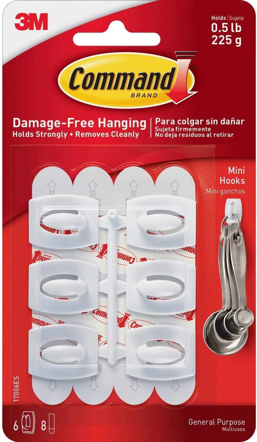 Mini Hooks 0.5lb Command