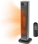 Comfort Zone Oscillating Tower Space Heater with Remote Control 1500w