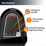 Ceramic Tower Heater 16.5" Tall Lasko