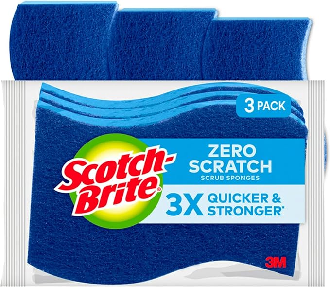 Scrub Sponges Blue 3pk Scotch Brite