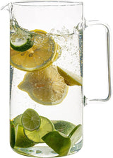 Glass Pitcher with Handle | 1 Qt | Cylinder | Simax