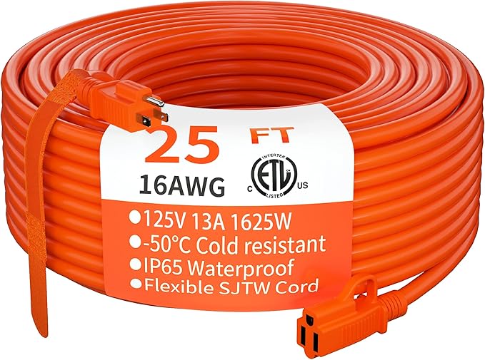 25' | Extension Cord | Out/Indoor | Electery