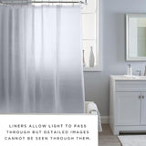 Shower Curtain Liner | 70” x 72” | Grommet Top | Bath Bliss