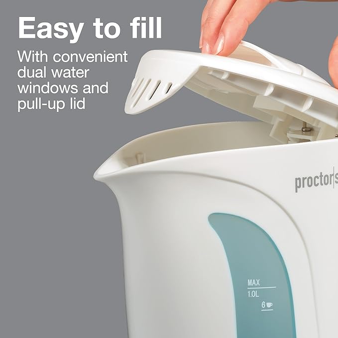 Electric Kettle 1LT White Proctor Silex