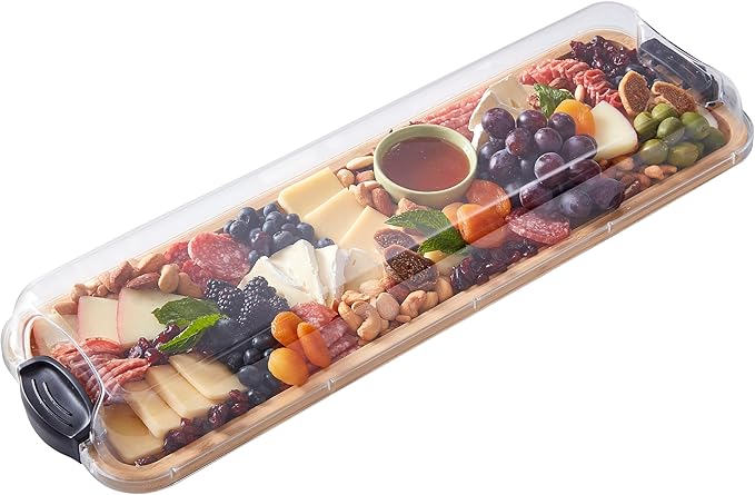 Farberware Bamboo Cutting Board with Lid | 11"x14" Tray