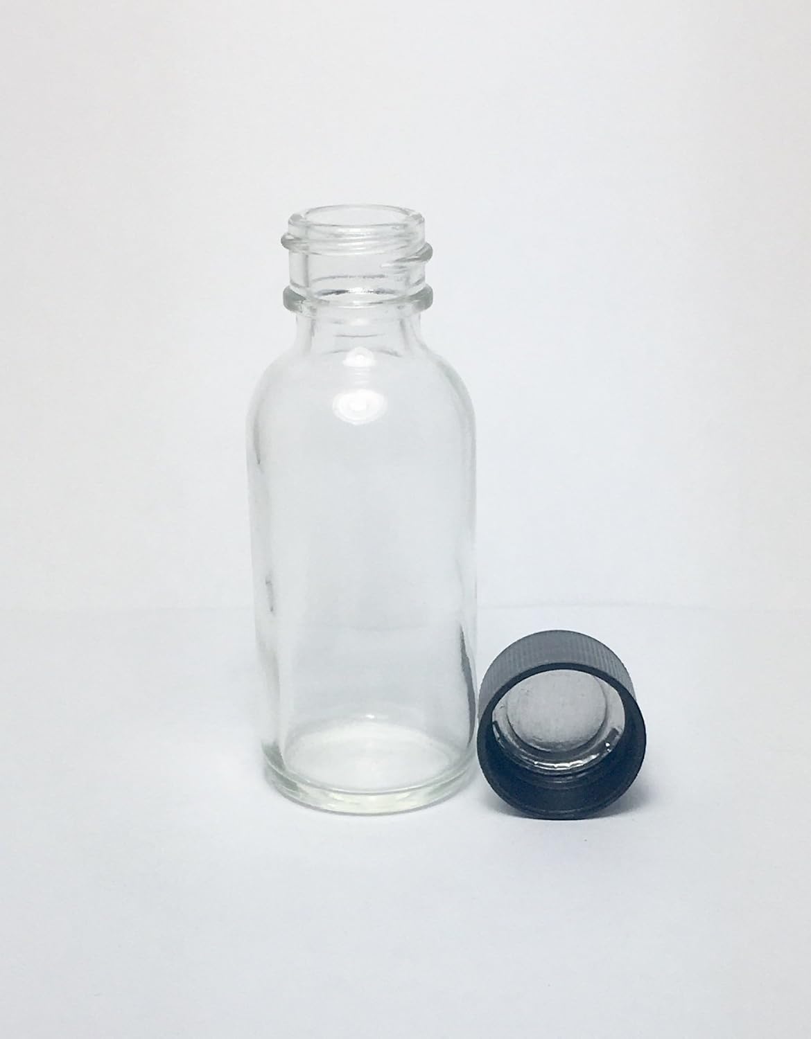 Boston Round Bottles | 1oz | ‎Clear | Glass
