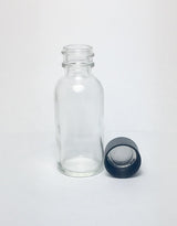 Boston Round Bottles | 1oz | ‎Clear | Glass