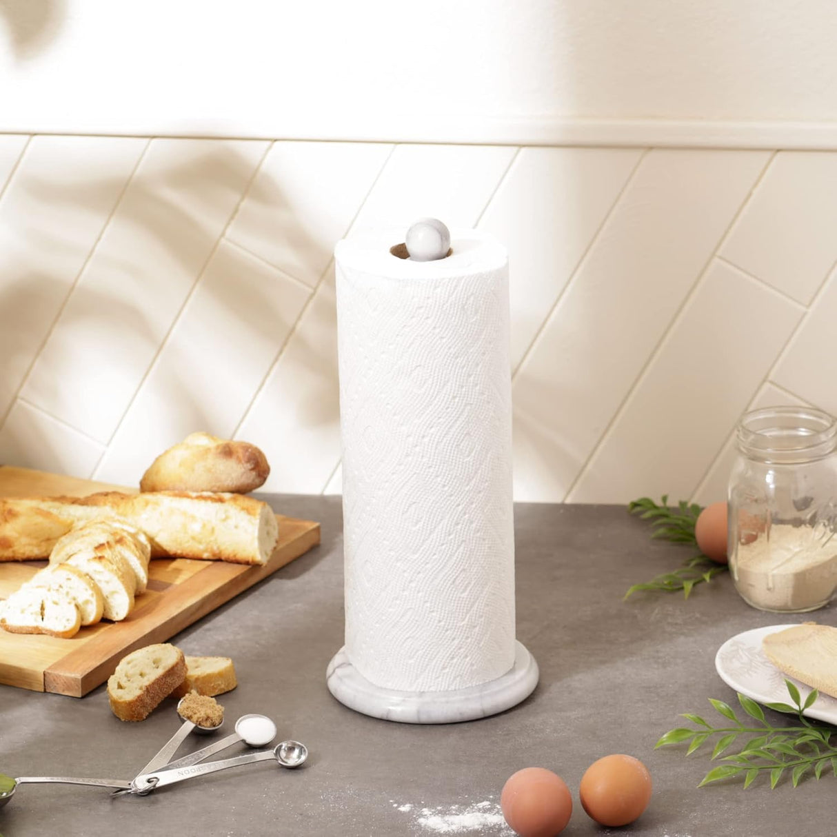 Countertop Paper Towel Holder | Marble | 5.13 x 12.75 | RSVP