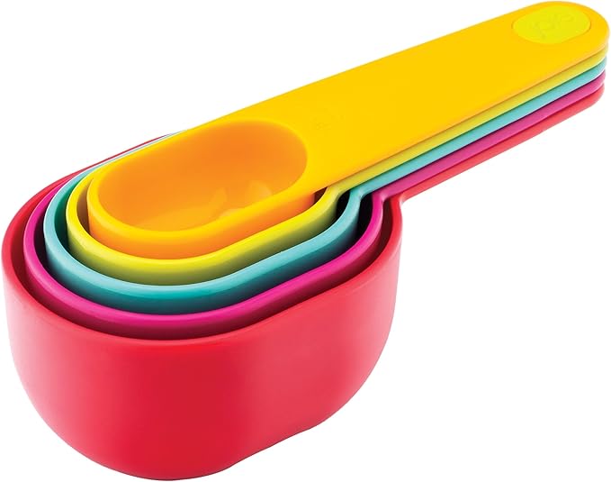 Plastic Measuring Cup Set | Plastic | 5‑Piece | Assorted Colors | Joie
