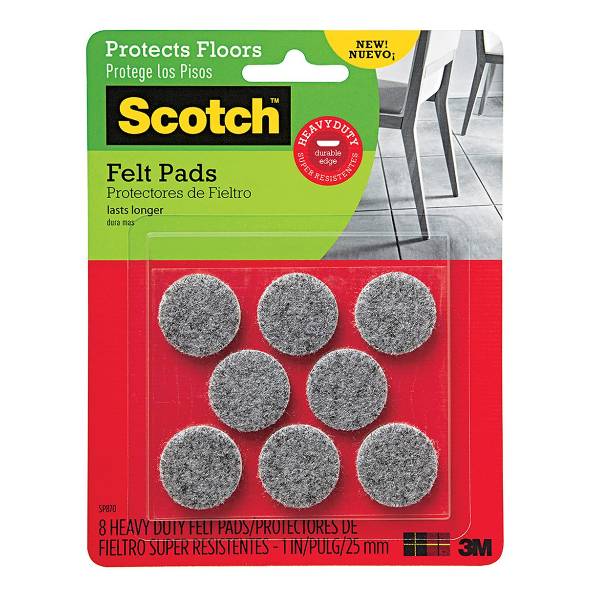 Felt Pads 1in 8PK