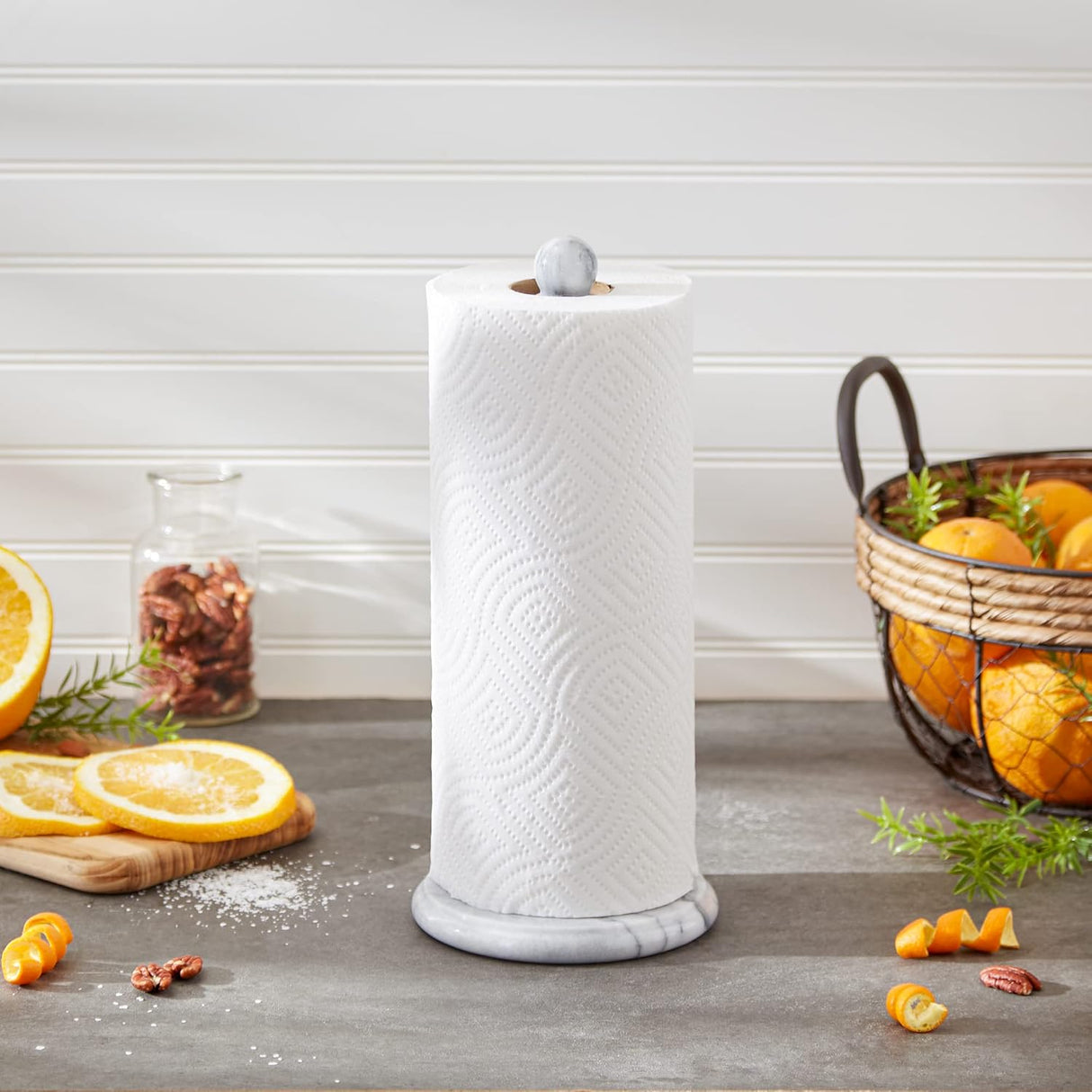 Countertop Paper Towel Holder | Marble | 5.13 x 12.75 | RSVP