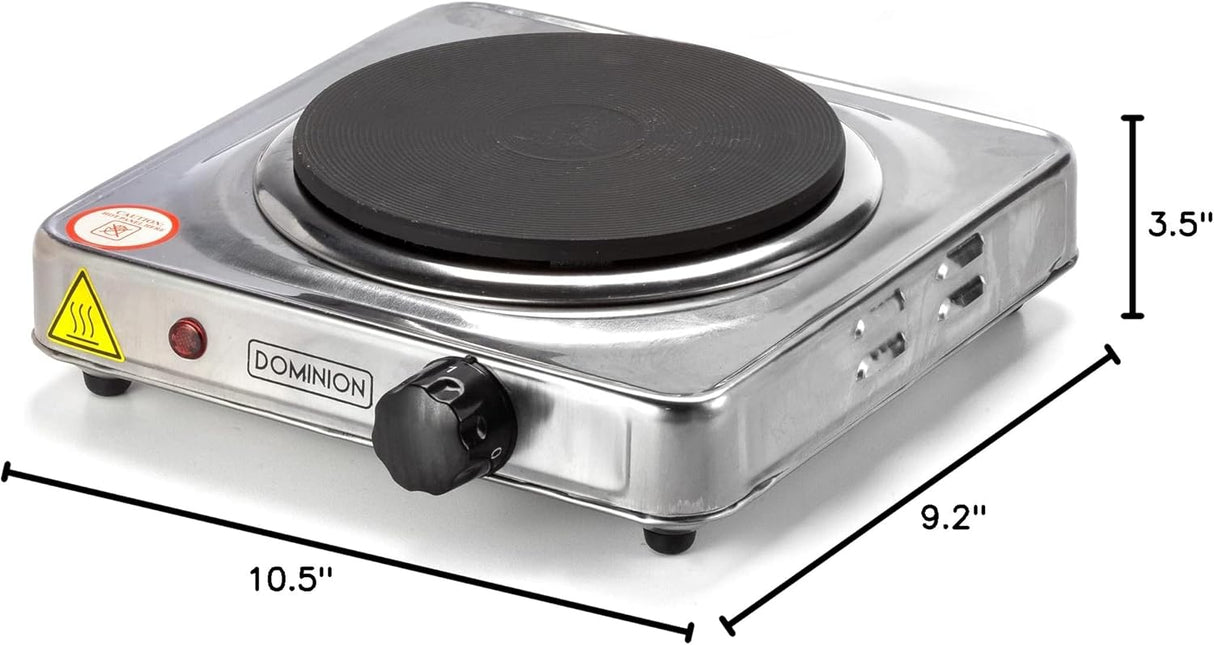 Electric Burner Hot Plate Stainless Steel Dominion