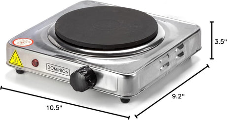 Electric Burner Hot Plate Stainless Steel Dominion