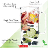 Glass Pitcher with Handle | 2.1 Qt | Cylinder | Simax