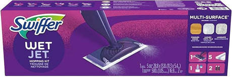 Swiffer Wet Jet Floor Mop Starter Kit | 10 Pads