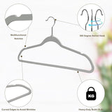 Plastic Hangers Adult Grey 10PK Quality Hangers