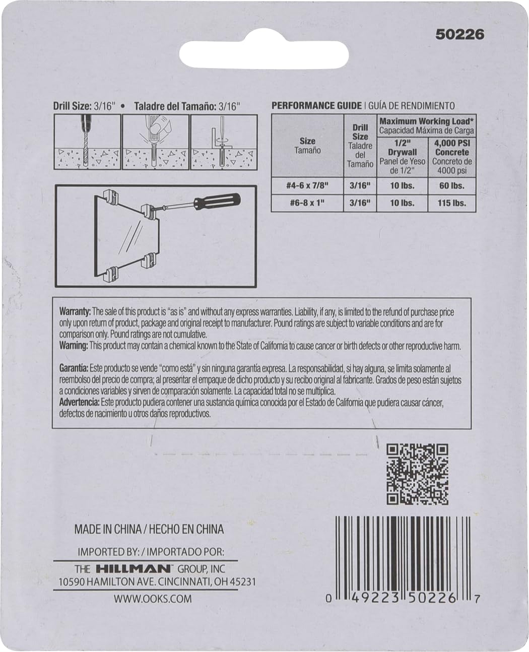 Adjustable Wide Plastic 1/4" Mirror Holders OOK