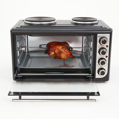 Avanti Portable Oven Multi Function w/Convection Rotisserie & Dual Burner