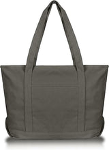 Canvas Cotton Tote Bag 23" Gray