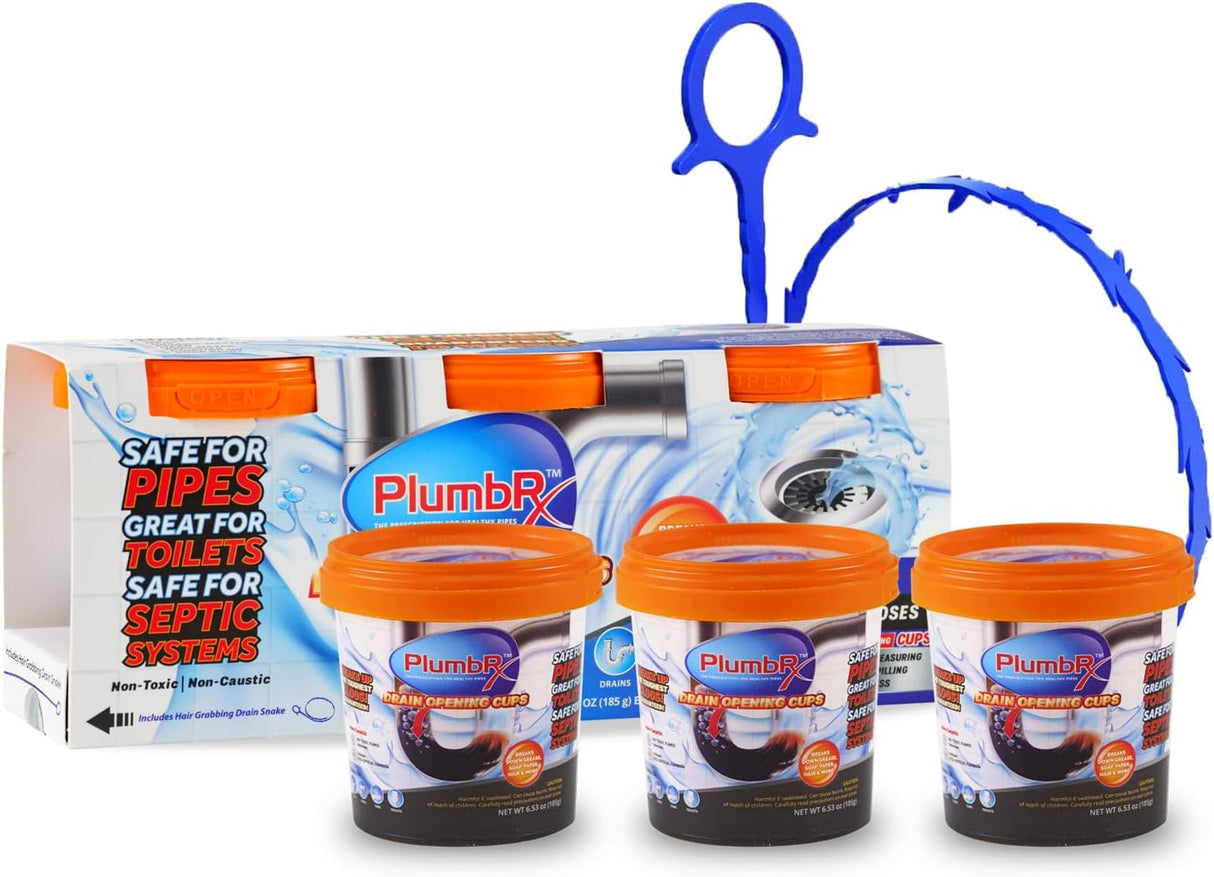 Drain Opener Cups 3 Doses  Plumb RX