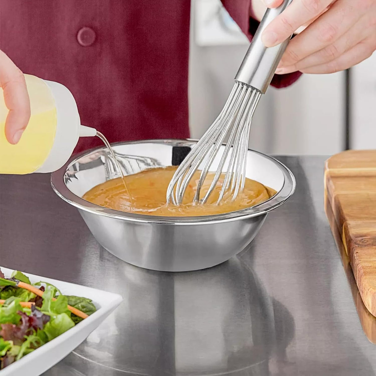 Deep Mixing Bowl | 16QT | Stainless Steel | Silver | YBM Home
