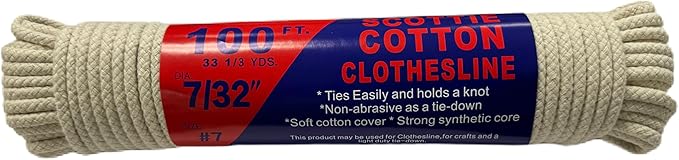 Cotton Clothesline 100 FT T.W. EVANS