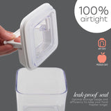 Airtight Food Container Stackable | 0.9 L | Clear plastic | Kitchen Details