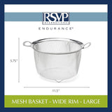 Wide Rim Mesh Basket