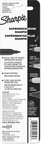 Fine Permanent Marker 2PK Sharpie
