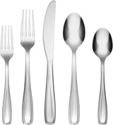 20 pc Flatware Set | Waylen Mirror Piece | Silver | Cambridge
