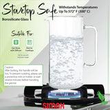 Glass Pitcher with Handle | 1 Qt | Cylinder | Simax