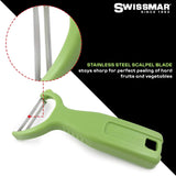 Y Peeler with Stainless Steel Scalpel Blade | Green | Swissmar